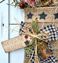 Load image into Gallery viewer, K229 Uncle Sam 1776 Door Hanger Scroll Saw Pattern and SVG