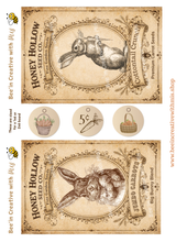 Load image into Gallery viewer, VINTAGE Carrot Seed Packets Canvas Printable SET OF TWO 2x6 SIZE