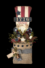 Load image into Gallery viewer, K229 Uncle Sam 1776 Door Hanger Scroll Saw Pattern and SVG
