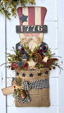 Load image into Gallery viewer, K229 Uncle Sam 1776 Door Hanger Scroll Saw Pattern and SVG
