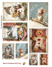 Load image into Gallery viewer, Christmas Winter Assorted Canvas Project Sheet Small Sizes