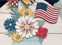 Load image into Gallery viewer, Americana Mason Jar Round Door Hanger 18 inches Unfinished Wood