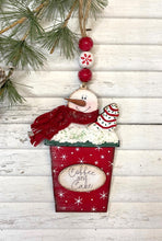 Load image into Gallery viewer, Frozen Mocha Coffee Hot Cocoa Cake Snowman Cups SVG Laser Cut File