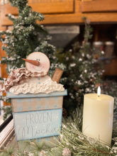 Load image into Gallery viewer, K311 Frozen Mocha Coffee Hot Cocoa Cake Snowman Cups SCROLL SAW Wood Pattern