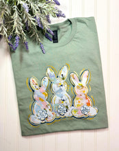 Load image into Gallery viewer, Pastel Watercolor Bunnies- SAGE- X-LARGE
