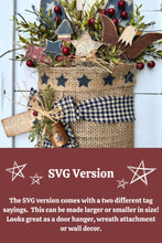 Load image into Gallery viewer, K229 Uncle Sam 1776 Door Hanger Scroll Saw Pattern and SVG