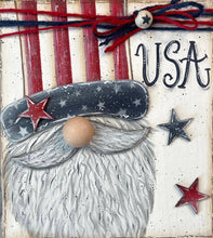 Load image into Gallery viewer, K305 Double Wood Block Uncle Sam Santa Craft Pattern