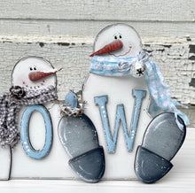 Load image into Gallery viewer, K308 LASER SVG Snowman SNOW pattern for laser cutters