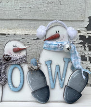 Load image into Gallery viewer, K308 LASER SVG Snowman SNOW pattern for laser cutters