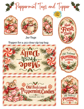 Load image into Gallery viewer, Printable Mouse Peppermint Tags and Bag Topper