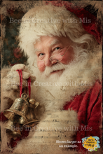 Load image into Gallery viewer, Santa Jingle All the Way with Four Tags Canvas Project Fits 1x6 or 2x6
