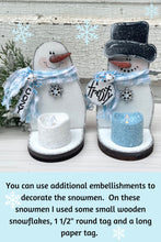 Load image into Gallery viewer, K306 SVG LASER Snowman Penguin Santa Tea Light Pattern