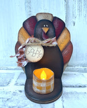 Load image into Gallery viewer, Scarecrow and Turkey Tea LIghts SCROLL OR Band SAW Pattern
