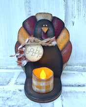 Load image into Gallery viewer, Scarecrow and Turkey Tea LIghts SCROLL OR Band SAW Pattern