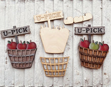 Load image into Gallery viewer, Apple Basket Tiered Tray Decor or 3D Sign Attachment
