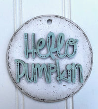 Load image into Gallery viewer, Fall Hello Pumpkin Unfinished Wood Tag
