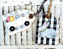 Load image into Gallery viewer, K278 Spring Easter Bunny Truck Wood Tags Digital Download Pattern