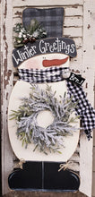 Load image into Gallery viewer, K288 Winter Wreath Buffalo Check Snowman Craft E Pattern Digital Download