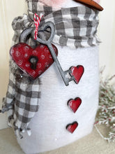 Load image into Gallery viewer, Key To My Heart Fabric Snowman