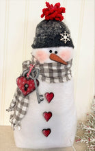 Load image into Gallery viewer, Key To My Heart Fabric Snowman