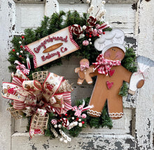 Load image into Gallery viewer, Baking Gingerbread Man Wreath SVG