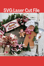 Load image into Gallery viewer, Baking Gingerbread Man Wreath SVG