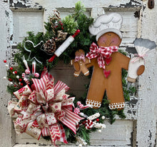 Load image into Gallery viewer, Baking Gingerbread Man Wreath SVG
