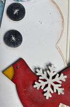 Load image into Gallery viewer, 18” Winter Snowman with Cardinals Door Hanger
