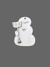 Load image into Gallery viewer, BLIZZARD BOB  Snowman Ornament Wood Blank
