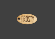 Load image into Gallery viewer, 1” Small Oval Frosty Tag
