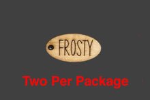 Load image into Gallery viewer, 1” Small Oval Frosty Tag
