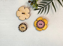 Load image into Gallery viewer, Flower Buttons Set of 2
