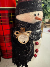 Load image into Gallery viewer, Flakey Snowman Tag wood blank
