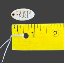 Load image into Gallery viewer, 1” Small Oval Frosty Tag
