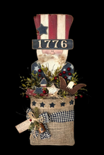 Load image into Gallery viewer, K229 Uncle Sam 1776 Door Hanger Scroll Saw Pattern and SVG
