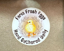 Load image into Gallery viewer, Farm Fresh Eggs 2&quot; Circle Sticker
