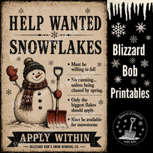 Load image into Gallery viewer, Blizzard Bob Newspaper Ad's Canvas Printable SET OF TWO 2x6 SIZE
