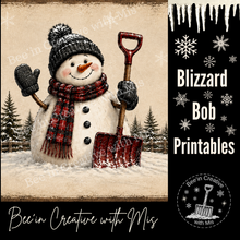 Load image into Gallery viewer, Blizzard Bob Can Wrap and Tags Printable
