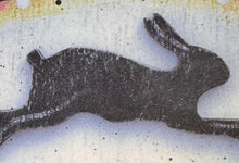 Load image into Gallery viewer, Unfinished Wood Running Bunny Embellishment
