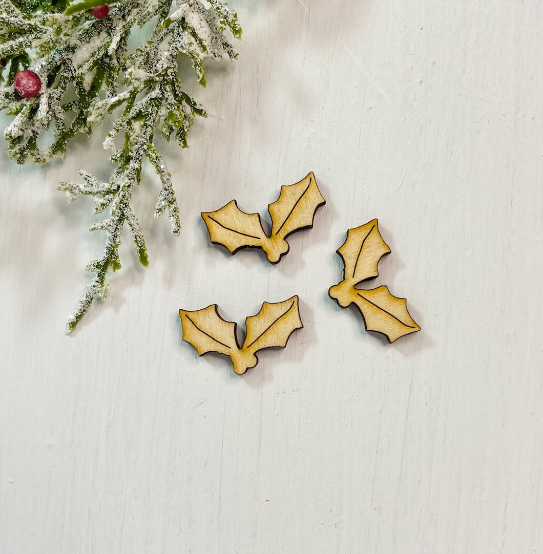 Holly Leaves Add-on Accessory Pieces