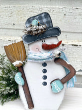 Load image into Gallery viewer, K307 Frosty Snowman with Broom SCROLL SAW BAND SAW PATTERN
