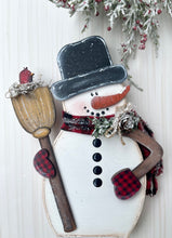 Load image into Gallery viewer, K307 SVG LASER Frosty Snowman with Broom
