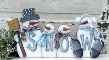 Load image into Gallery viewer, K308 Snowman SNOW pattern SCROLL SAW BAND SAW PATTERN
