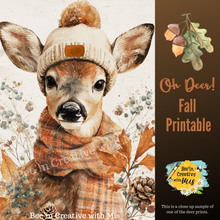 Load image into Gallery viewer, FALL Oh Deer Canvas Printable 2x6
