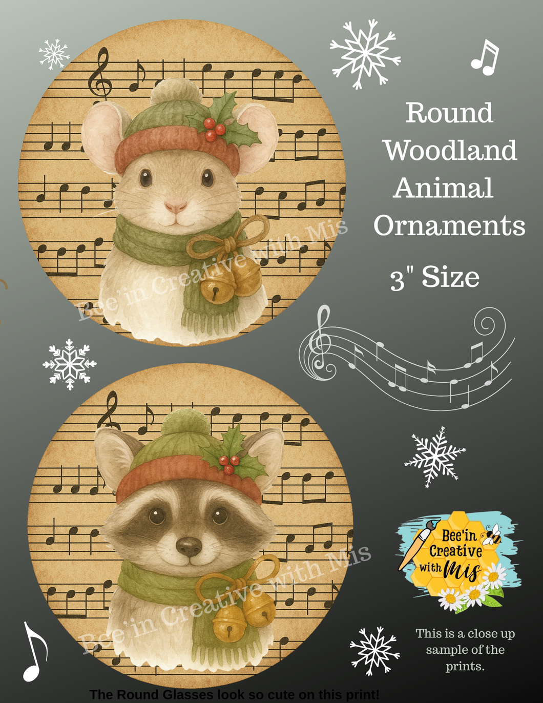 Woodland Animal Music Note 3