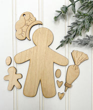 Load image into Gallery viewer, Gingerbread Man Baking Christmas Ornament SVG cut file
