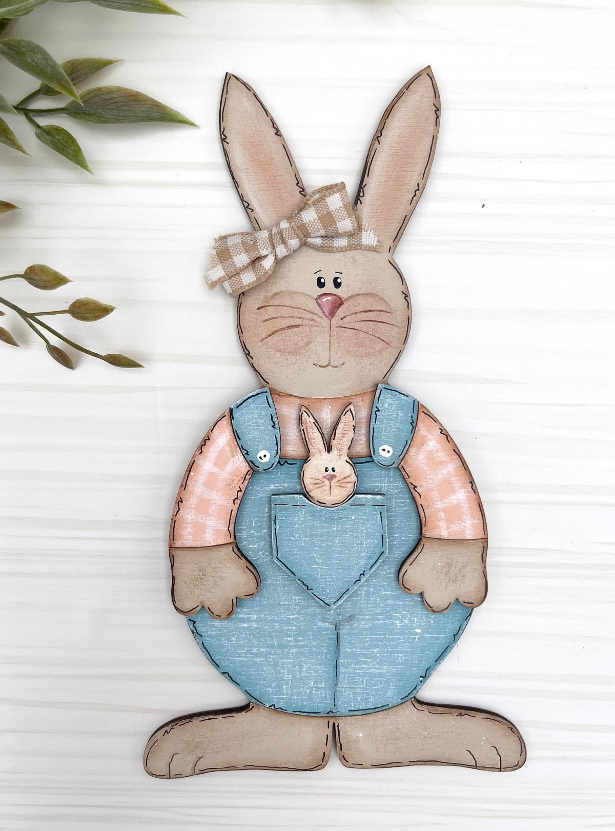 BABY POCKET BUNNY SVG Standing Bunny plus Bonus Ornament Size – Bee'in ...
