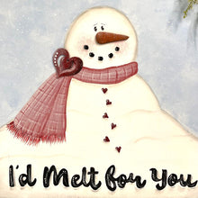Load image into Gallery viewer, I&#39;d Melt for You Snowman PDF Patten
