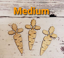 Load image into Gallery viewer, Unfinished Wood Carrots Medium Size

