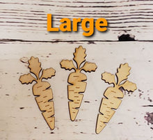 Load image into Gallery viewer, Unfinished Wood Carrots LARGE size
